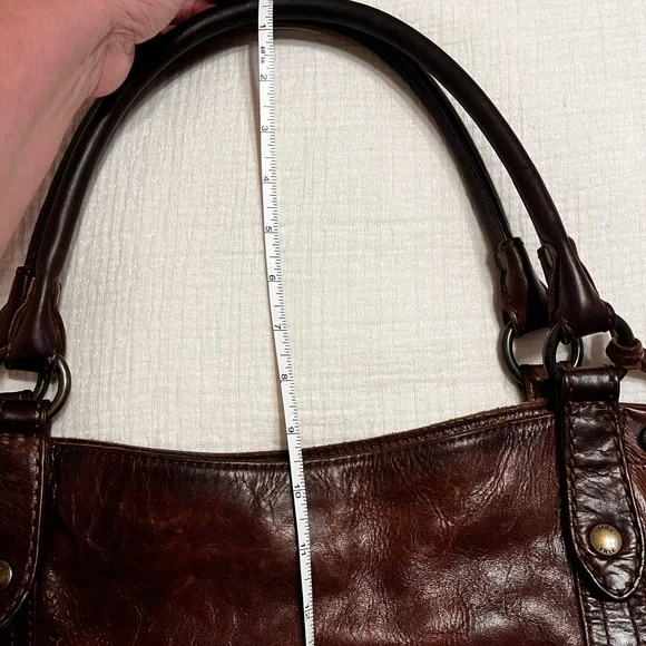 FRYE Melissa Purse or Tote Bag. Cognac Color - Picture 11 of 12